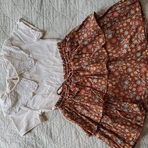Girls 6t skirt and top outfit